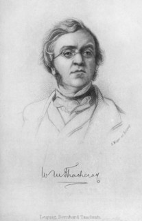 William Makepeace Thackeray, English novelist, (1908). Artist: A Weger