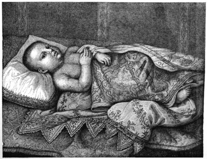 Leopoldo de' Medici (1617-1675) in his cradle, 1882. Artist: Unknown