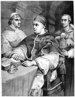 Pope Leo X, Giulio de' Medici (the future Pope Clement VII) and Cardinal de Rossi, 1882. Artist: Unknown
