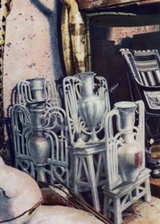 Alabaster vases, Tutankhamun's tomb, Egypt, 1933-1934. Artist: Unknown