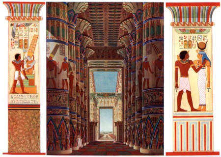 Hall of Columns in the Great Temple of Karnak, Egypt, 1933-1934. Artist: Unknown
