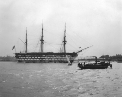 HMS Victory, Isle of Wight, England, 1912. Artist: Unknown