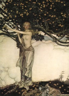 'Freia, the Fair One', c1910.Artist: Arthur Rackham