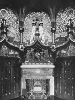 The Chaucer Room, Cardiff Castle, Wales, 1924-1926. Artist: HN King
