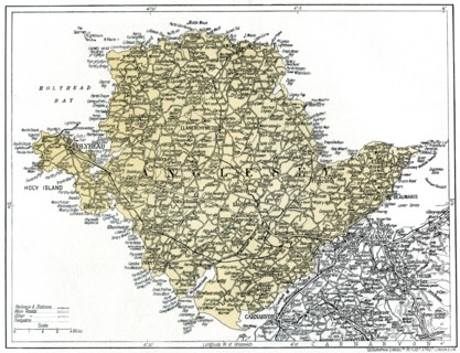 Map of Anglesey, 1924-1926. Artist: Unknown