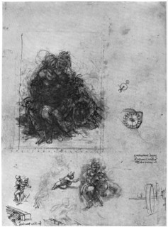 Studies for 'The Virgin and Child with St Anne and John the Baptist', 1503 (1954).Artist: Leonardo da Vinci