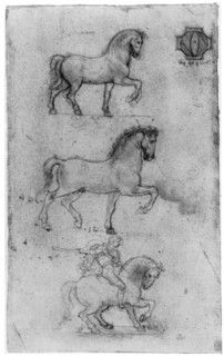 Studies for the 'Trivulzio Monument', c1508 (1954).Artist: Leonardo da Vinci