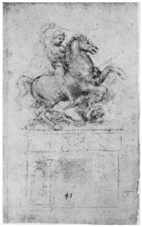 Study for the 'Trivulzio Monument', c1508 (1954). Artist: Leonardo da Vinci