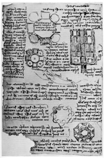 Sketch for Romorantin Castle, 1517-1518 (1954).Artist: Leonardo da Vinci