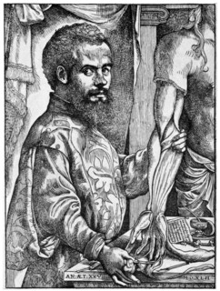 Andreas Vesalius, 16th century Flemish anatomist, 1954. Artist: Unknown