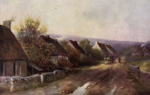 'A Tipperary Village', Ireland, 1924-1926.Artist: JW Gozzard