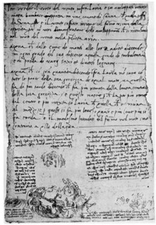 Trajectories of thrown stones and drops, late 15th or early 16th century (1954). Artist: Leonardo da Vinci