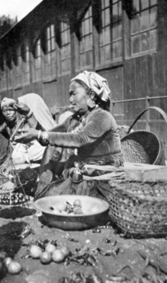 A bazaar in Darjeeling, West Bengal, India, c1910. Artist: Unknown