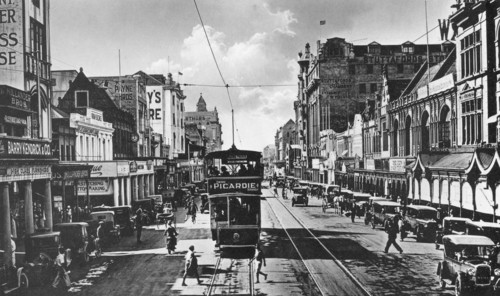 Tram on West Street, Durban, South Africa. Artist: Unknown