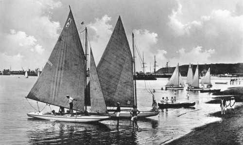 Yachting in the bay, Durban, South Africa. Artist: Unknown