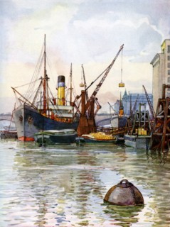 The Pool of London, 1924-1926. Artist: FP Dickinson