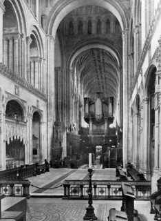 The choir, Norwich Cathedral, 1924-1926. Artist: Francis Frith & Co
