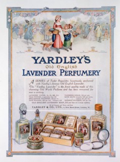 Advert for Yardley's Old English Lavender perfumery, 1923. Artist: Unknown