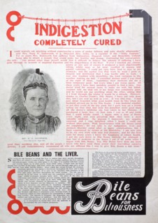 Bile Beans advert, 1903. Artist: Unknown
