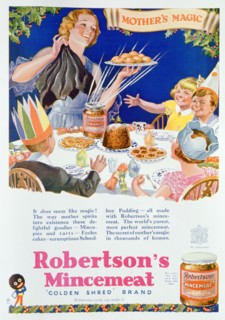 Advert for Robertson's Mincemeat, 1933. Artist: Unknown