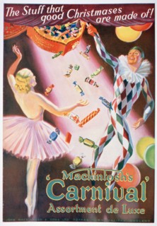 Advert for Mackintosh's 'Carnival' toffee assortments, 1935. Artist: Unknown