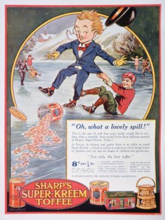 Advert for Sharp's Super-Kreem Toffee, 1923. Artist: Unknown