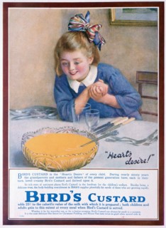 Bird's Custard advert, 1922. Artist: Unknown