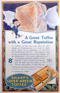 Advert for Sharp's Super-Kreem Toffee, 1922. Artist: Unknown