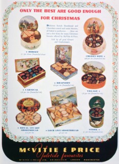 Advert for McVitie and Price biscuits, 1938. Artist: Unknown