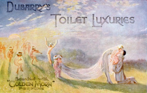 Advertisement for Dubarry's Toilet Luxuries, scented with 'Golden Morn' perfume, 1922. Artist: Unknown