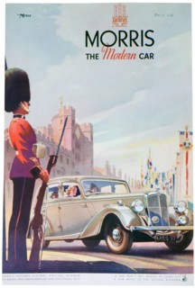 Advert for Morris motor cars, 1937. Artist: Unknown