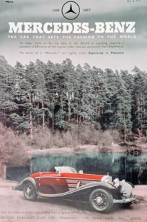 Mercedes-Benz car advert, 1937. Artist: Unknown