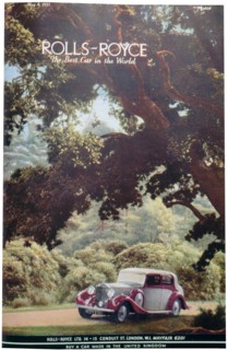 Rolls-Royce car advert, 1937. Artist: Unknown