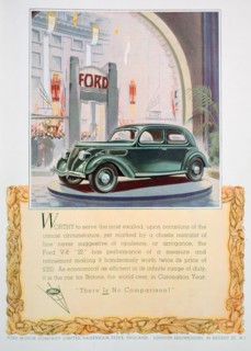 Advert for the Ford V8 22 motor car, 1937. Artist: Unknown