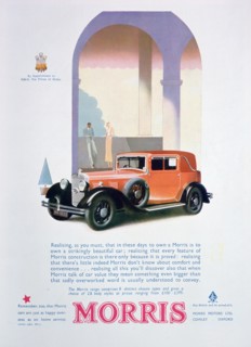 Advert for Morris motor cars, 1932. Artist: Unknown