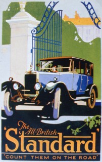 Advert for Standard motor cars, 1920s. Artist: Unknown