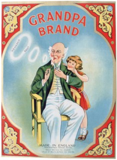 Advert for Grandpa Brand pipe tobacco. Artist: Unknown