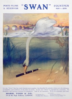 Advert for Swan fountain pens, c1906. Artist: Unknown
