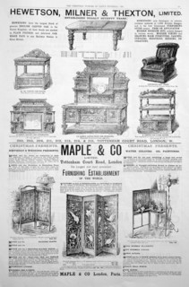 An advertising page in the Lady's Pictorial magazine of Christmas 1891. Artist: Unknown