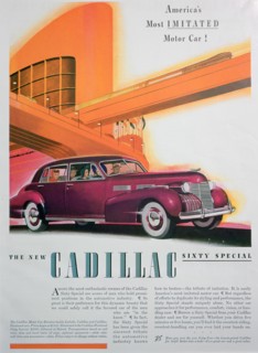 Advert for the Cadillac Sixty Special car, 1940. Artist: Unknown