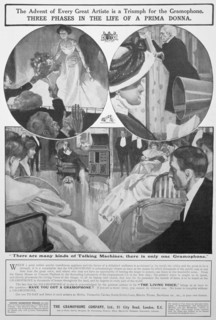 Avert for the Gramophone Co, 1909. Artist: Unknown