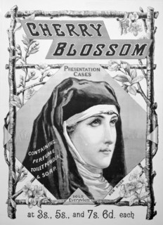 Advert for Cherry Blossom toiletries, 1893. Artist: Unknown