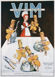Advert for Vim cleanser and polisher, 1919. Artist: Unknown