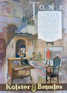 Advert for Kolster Brandes radio gramophones, 1930. Artist: Unknown