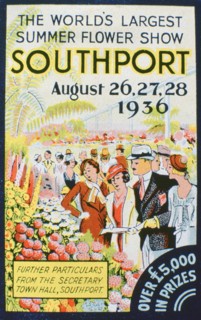 Advert for the Southport Flower Show, Lancashire, 1936. Artist: Unknown