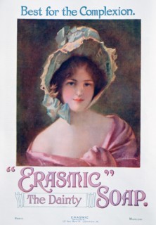Advert for 'Erasmic' soap, 1920. Artist: Unknown