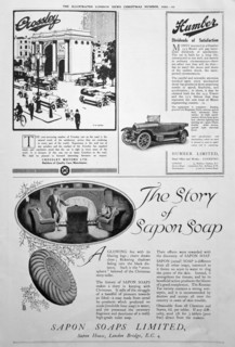 An advertising page in the Illustrated London News, Christmas number, 1920. Artist: Unknown