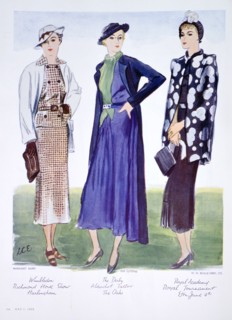 Fashion illustration, 1935. Artist: Unknown