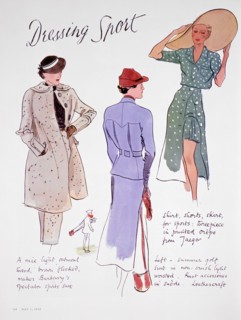 'Dressing Sport', fashion illustration, 1935. Artist: Unknown