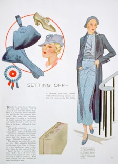 Fashion illustration, 1935. Artist: Unknown